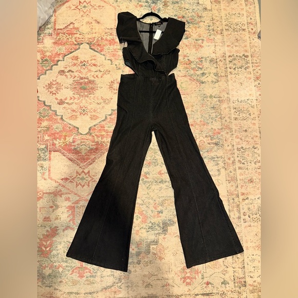 ON THE WAY-OUT DENIM JUMPSUIT | L - Picture 2 of 4